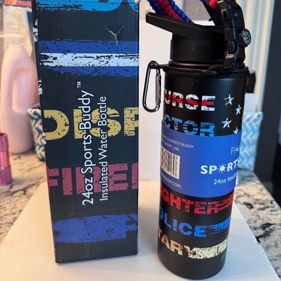 FrostBuddy 24oz Sports Buddy~ Stainless Steel Insulated Water Bottle~NEW - Picture 1 of 10